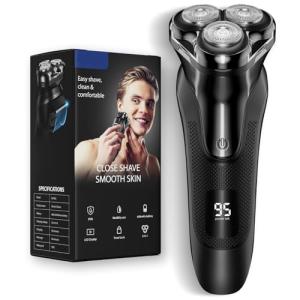 Rechargeable Waterproof Electric Razor for Men