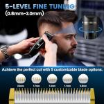Cordless Hair Clippers for Men with LCD Display