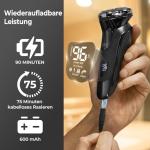 Rechargeable Waterproof Electric Razor for Men