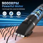 Cordless Hair Clippers for Men with LCD Display