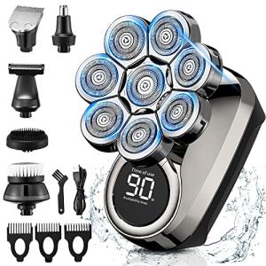 8D Electric Head Shaver and Beard Grooming Kit