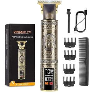 Cordless Hair Clipper with LCD Display