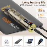 Cordless Hair Clipper with LCD Display