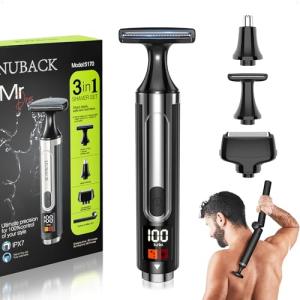 Cordless 3-in-1 Electric Back Shaver for Men