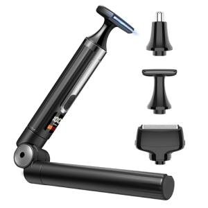 Cordless Electric Back Shaver and Grooming Kit