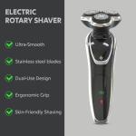Evapure Rechargeable Electric Rotary Shaver with Trimmer