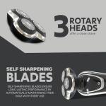 Evapure Rechargeable Electric Rotary Shaver with Trimmer