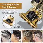 Cordless Beard Trimmer with LCD Display - Gold