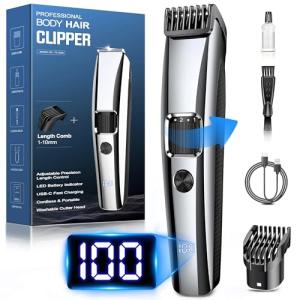 Cordless Beard Trimmer with Zoom Wheel and Battery Indicator