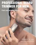 Cordless Beard Trimmer with Zoom Wheel and Battery Indicator