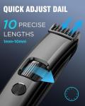 Cordless Beard Trimmer with Adjustable Zoom Wheel