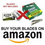 Markhor Matte Black 24K Gold Plated Straight Razor