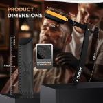 Markhor Matte Black 24K Gold Plated Straight Razor