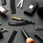 Markhor Matte Black 24K Gold Plated Straight Razor