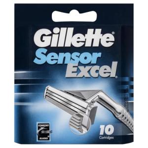 Gillette Sensor Excel 5-Blade Razor Blades - 10 Pack