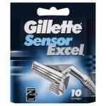 Gillette Sensor Excel 5-Blade Razor Blades - 10 Pack