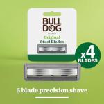 Bulldog Men's Razor Blades Refill Pack - 4 Count