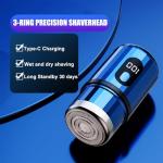 Portable Mini Electric Shaver with Digital Display