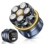 6D Magnetic Electric Head Shaver for Men