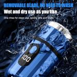 Portable Mini Electric Shaver with Digital Display