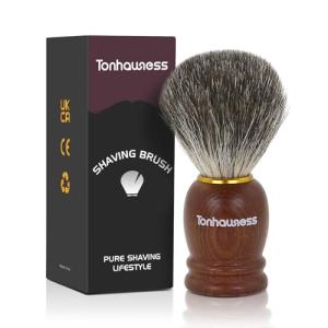 Badger Bristle Shaving Brush with Wood Handle