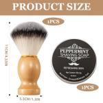 Ergonomic Shaving Brush for Men and Grooming