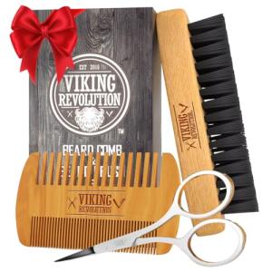 Viking Revolution Beard Brush and Comb Set