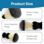 Men's Luxury No-Shed Synthetic Shaving Brush