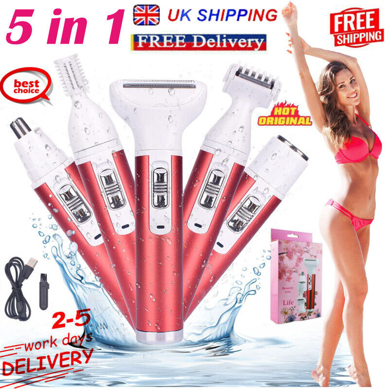 Women's 5-in-1 Electric Razor for Hair Removal