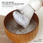 Aiweijia Wooden Handle Nylon Hair Shaving Brush