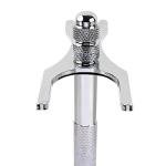 QSHAVE Chrome Safety Razor and Brush Stand