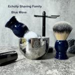 Men's Deep Blue Nylon Bristle Shaving Brush