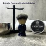 Men's Deep Blue Nylon Bristle Shaving Brush