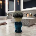 Men's Deep Blue Nylon Bristle Shaving Brush