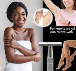 Silver Double Edge Safety Razor with 10 Refills