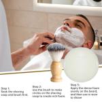 Men's Shaving Soap Kit with Brush and Foam