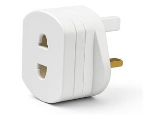 2 Pin to 3 Pin Shaver Socket Adapter