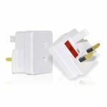 2-Pack Electric Shaver 2 to 3 Pin Adapter