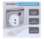 2 Pin to 3 Pin Shaver Socket Adapter