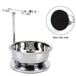 Deluxe Heavyweight Shaving Brush Stand and Bowl Set