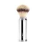 Muhle Travel Shaving Brush with Nickel Handle