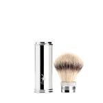 Muhle Travel Shaving Brush with Nickel Handle