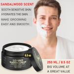 Sandalwood Shaving Cream - Rich Lather for Men