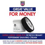 Men's Vegan Peppermint Shaving Cream - 150ml Pot