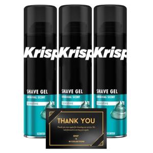 Sensitive Shaving Gel for Men, Original Scent 3-Pack