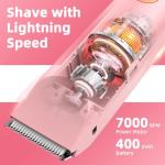 Electric Bikini Trimmer for Women - Light Pink