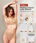 3-in-1 Waterproof Lady Shaver and Trimmer