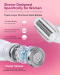 Waterproof 3-in-1 Bikini Trimmer for Women