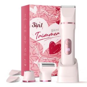 3-in-1 Bikini Trimmer for Women with LED Display