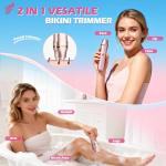 Rechargeable 2-in-1 Women's Shaver & Trimmer